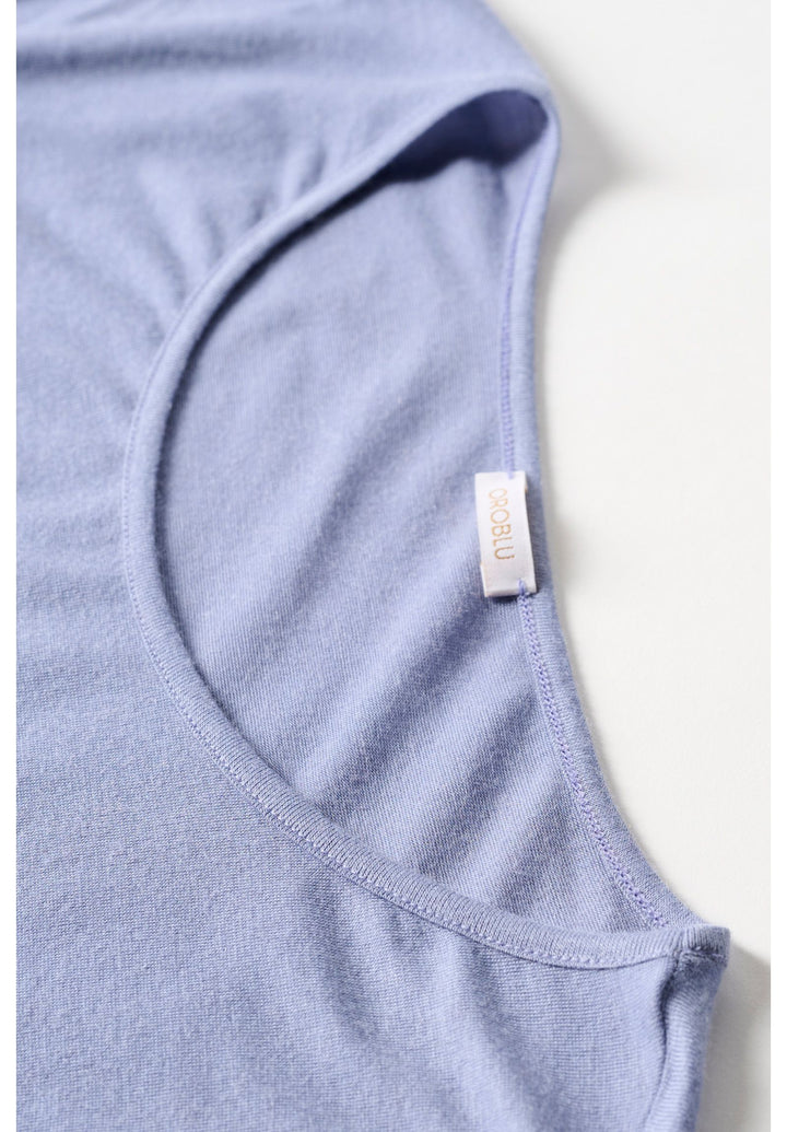 Perfect Line Cashmere - T-Shirt Lon VOBT67055 51550 Sugar Paper