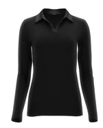 Perfect Line Cotton - Polo Shirt Long Sleeve VOBT01677 9999 Black Black