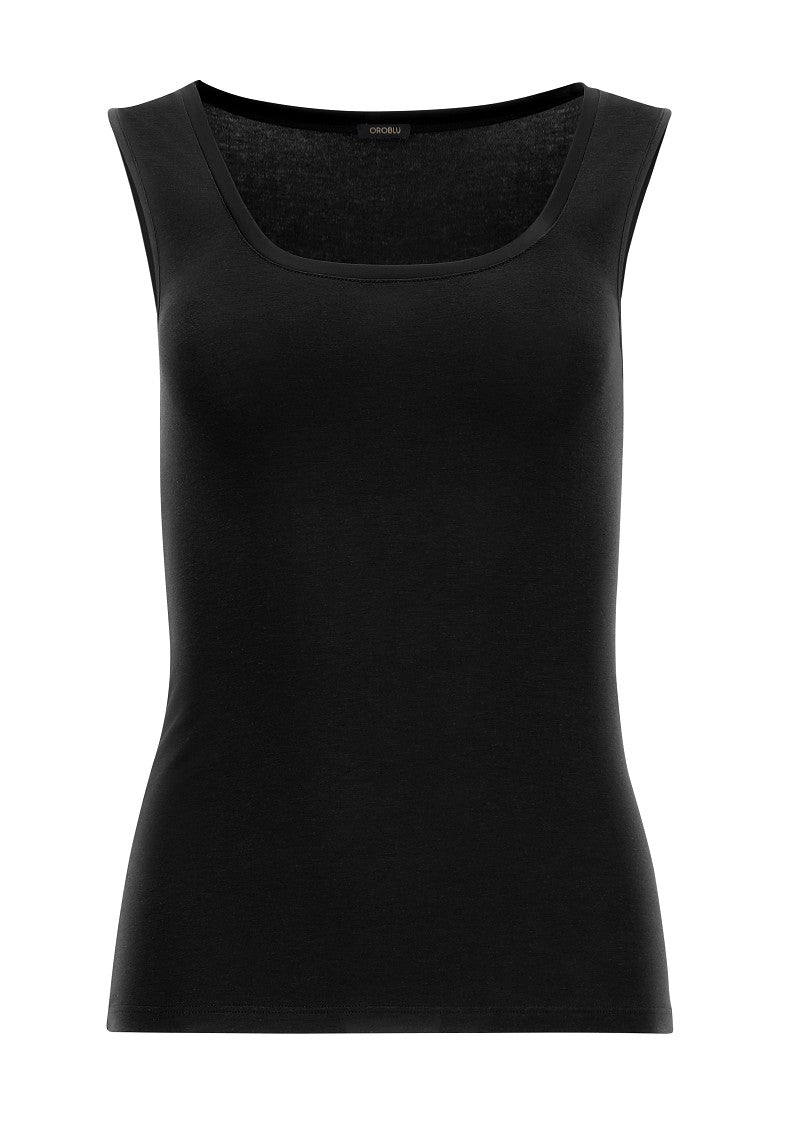 Perfect Line Cotton - Tank Top VOBT67380 9999 Black