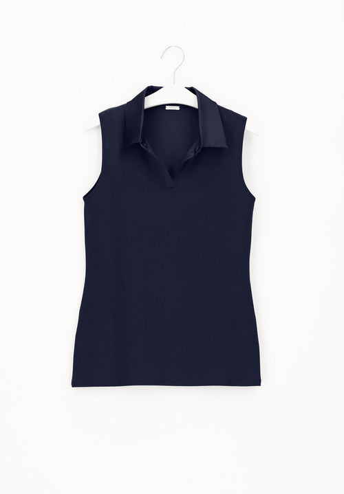 Perfect Line Cotton American Polo blauw