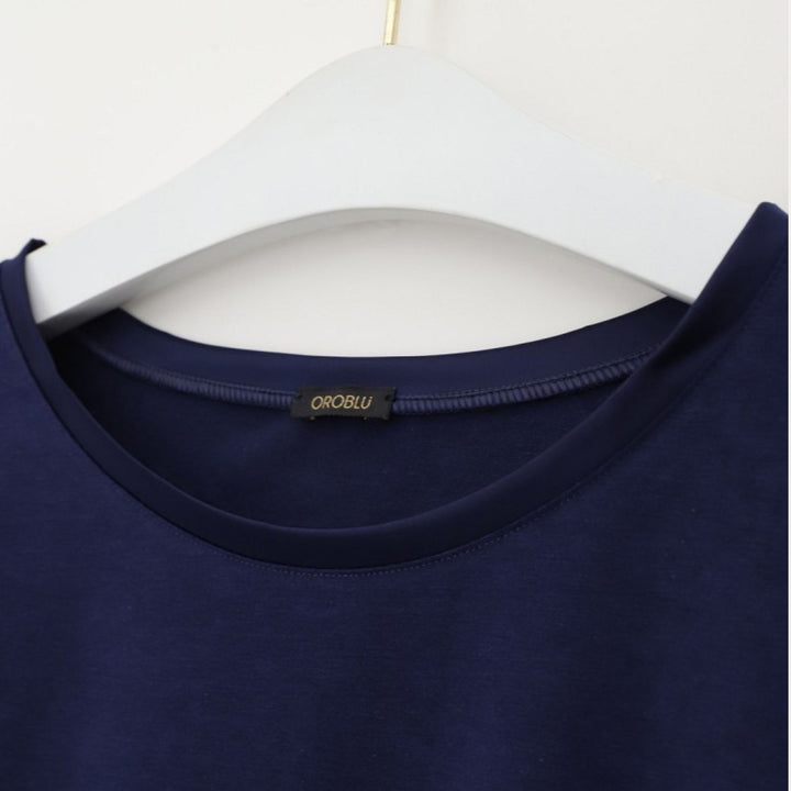 PerfectLineCottonT-ShirtLongVOBT016765245Blue__4