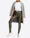 Ready-to-Wow Faux Leather Legging SPX 2437 6600 Olive