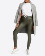 Ready-to-Wow Faux Leather Legging SPX 2437 6600 Olive