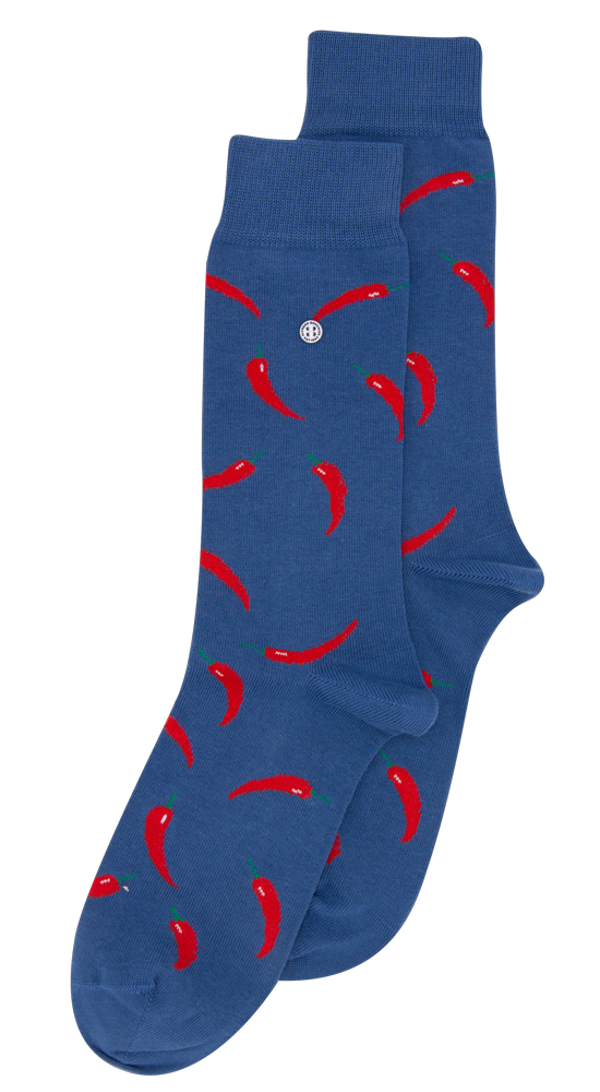 Red Peppers Sock AG-SK-PEP-01 109 Navy