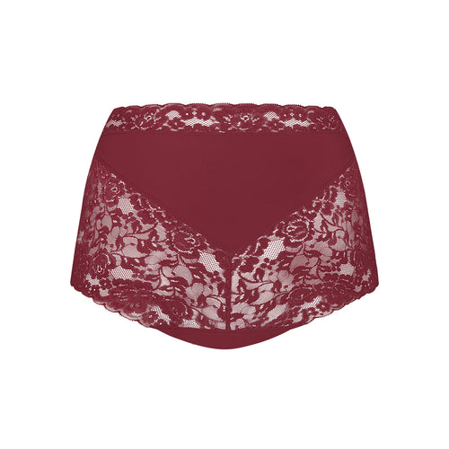 Secrets High waist Lace 31758 2302 velvet red