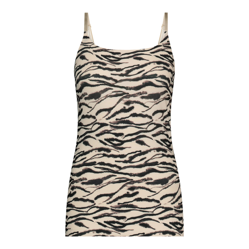 Secrets Spaghetti Top 30249 5202 zebra mauve