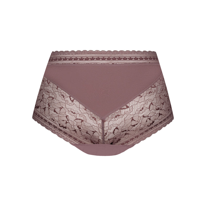 Secrets high waist brief lace 31758 5200 mauve