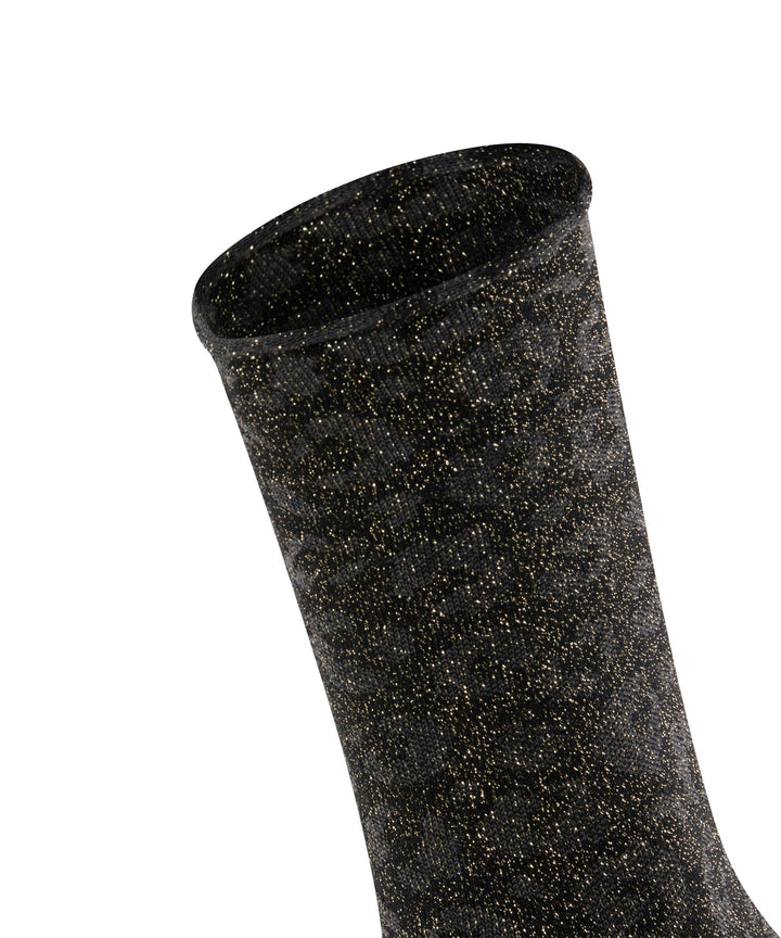 Shiny sok met glanzend luipaardpatroon - Special Edition 47201 3000 black