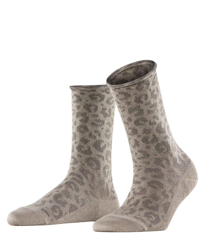 Shiny sok met glanzend luipaardpatroon - Special Edition 47201 3640 flint grey