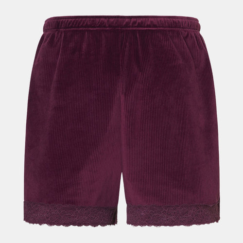 Short met Kant cherry burgundy