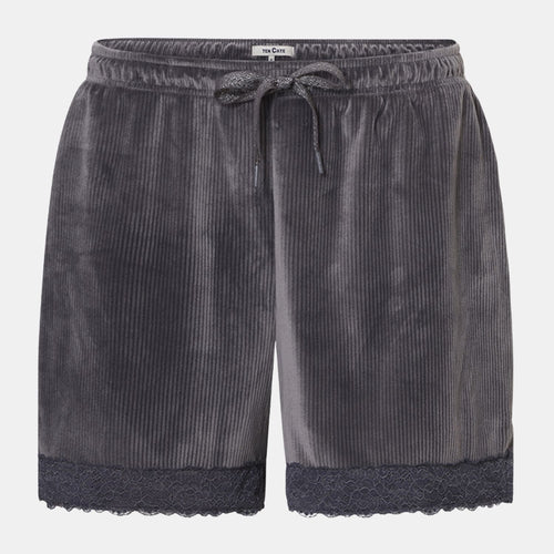 Short met Kant warm grijs