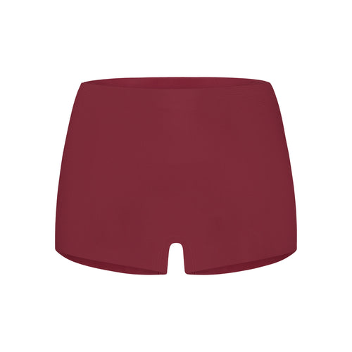 Shorts velvet rood