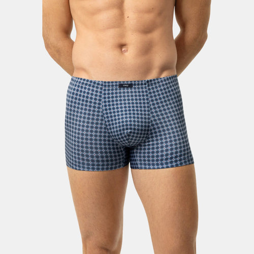 Shorty Floral Grid alaskan blauw