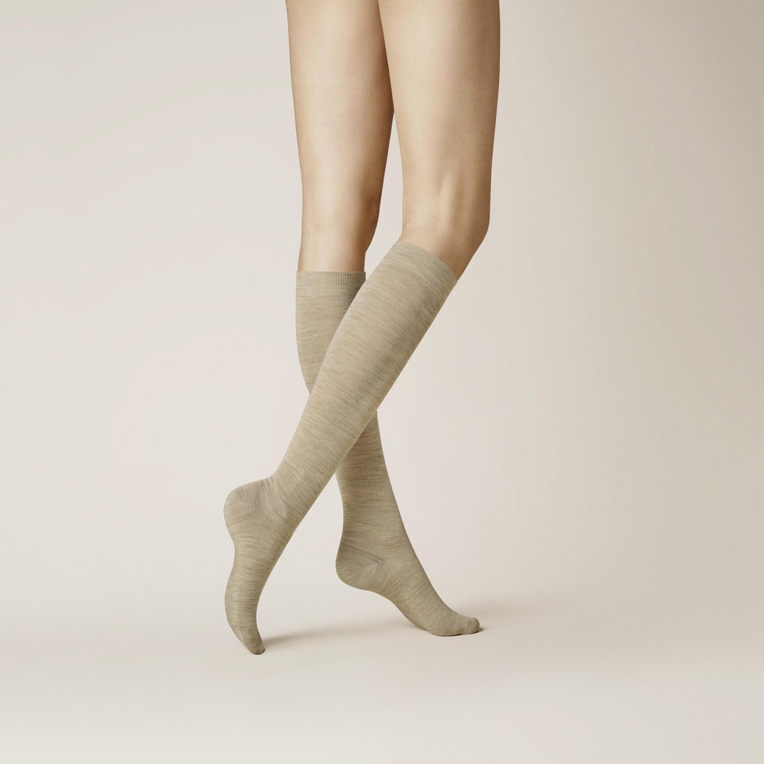Soft Wool Cotton Kneehigh 289200 8320 Beige Mel.