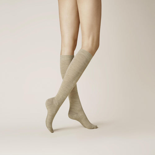 Soft Wool Cotton Kneehigh 289200 8320 Beige Mel.