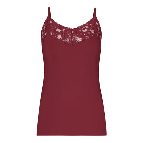 Spaghetti Top Lace 32526 2302 velvet red