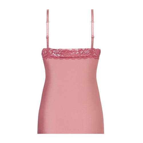 Spaghetti Top Lace rose roze