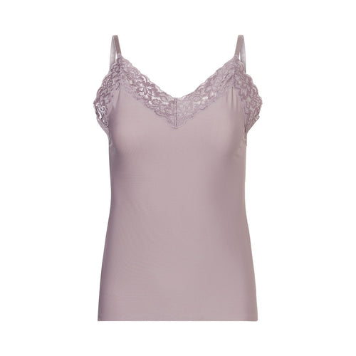 Spaghetti Top Lace soft taupe