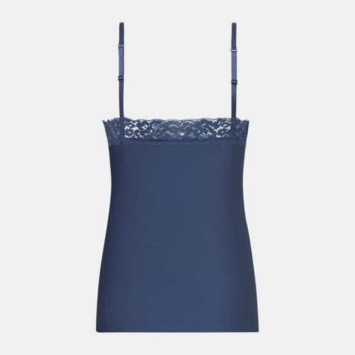Spaghetti Top Lace smokey teal