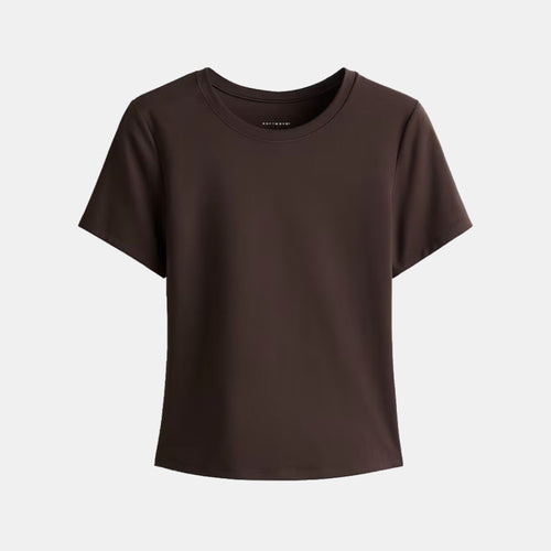 T-shirt Pilates bruin