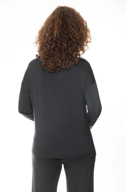 T-shirt long sleeve Pure Chic 1210017 515 thunder grey