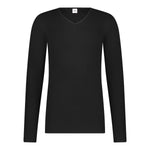 Thermo Shirt Long Sleeve V-Neck Men 30246 090 Black