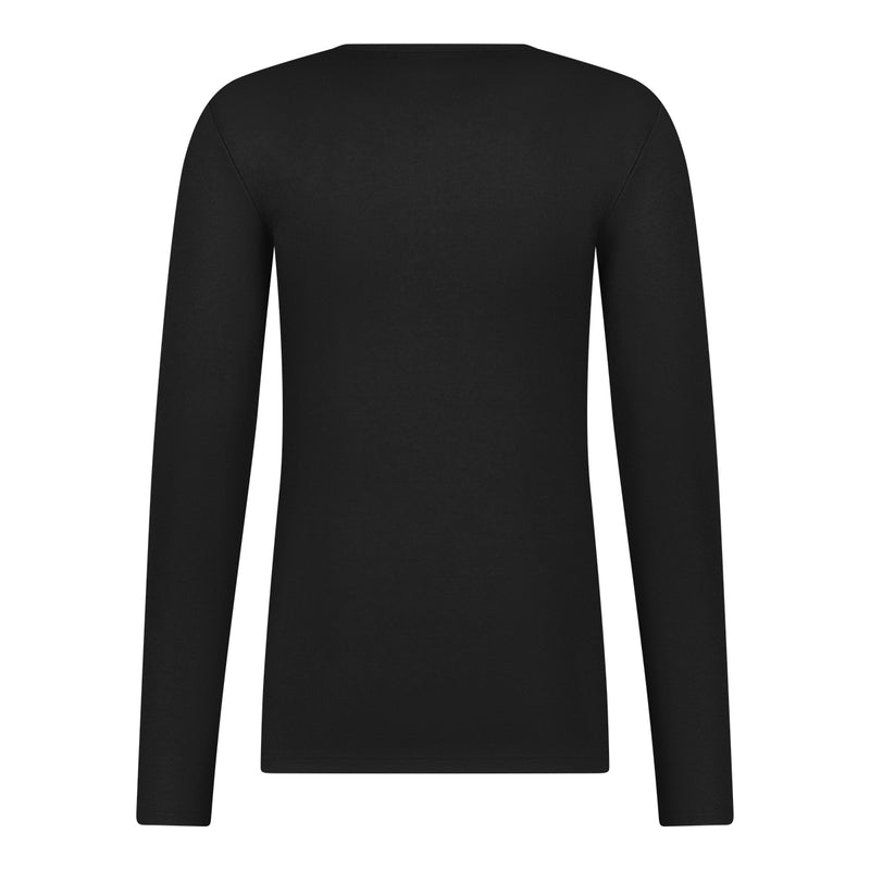 Thermo Shirt Long Sleeve V-Neck Men 30246 090 Black