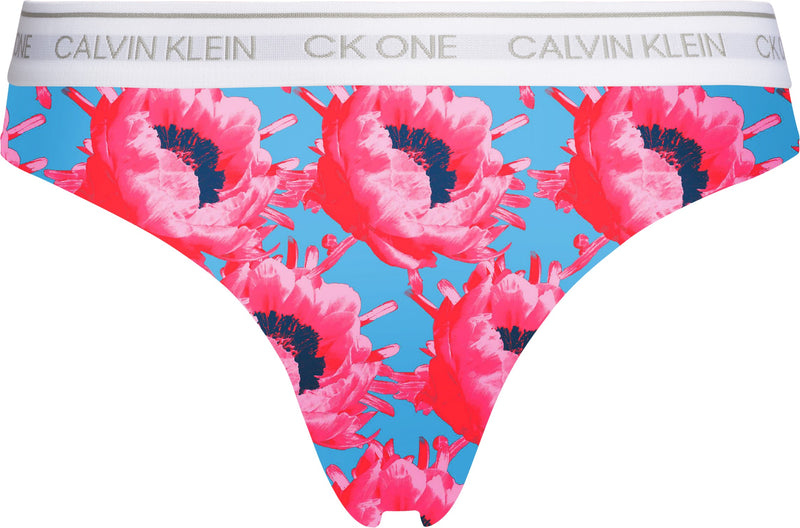 Thong 000QF5733E J85 Floral Pink Smoothie