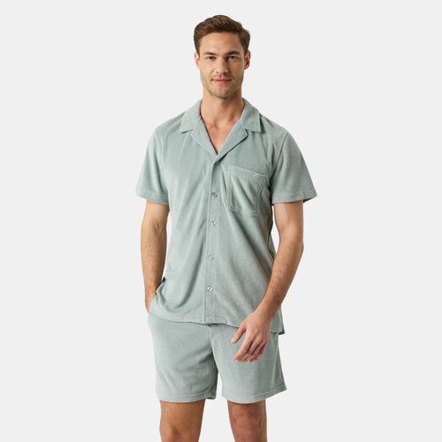 Toweling Pool Shirt GY024 Slate grijs