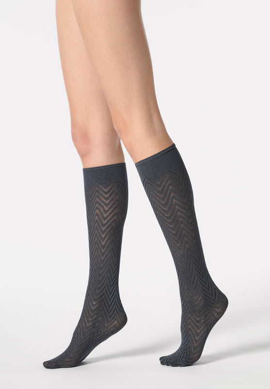 Tweed 40 Denier Kniekous VOBC68271