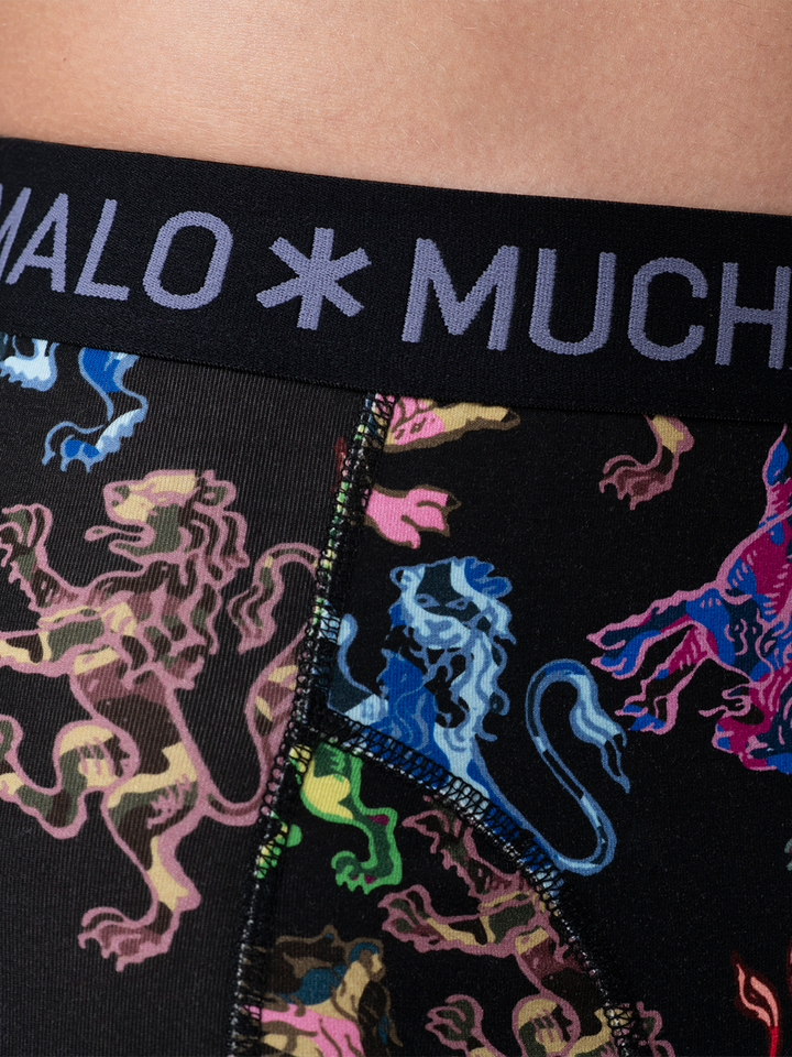 12 - Pack Golden Boxer Short U-GOLDEN1010 19 Print/Black/Blue/Green