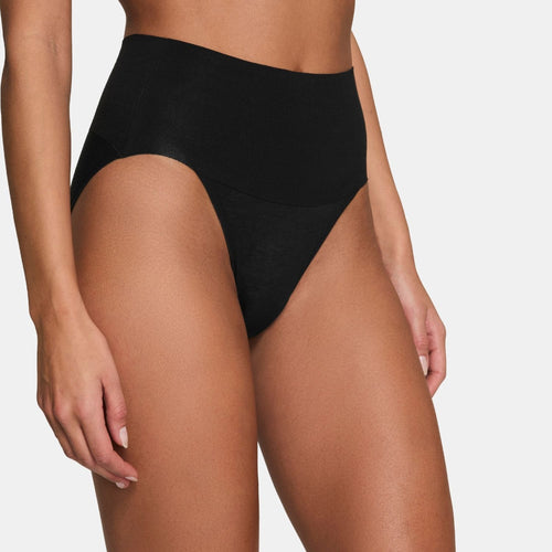 Undie-tectable Cotton Hi-Leg Slip Very zwart