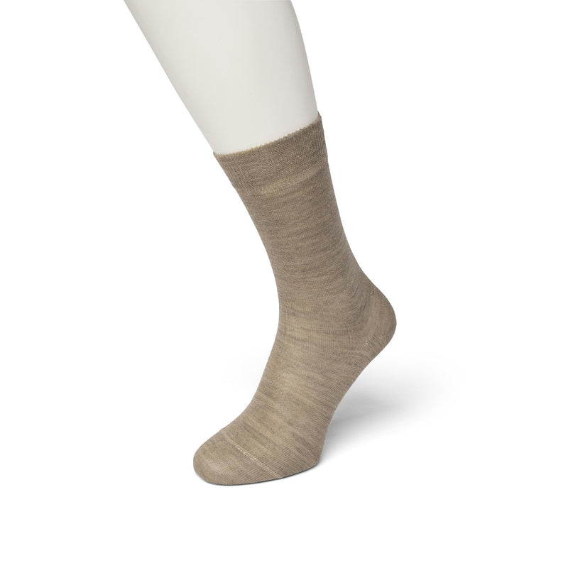 Wool/Cotton Sock 631402 Taupe H. Taupe Heather